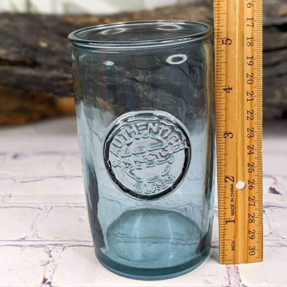 Authentic 100% Recycled Blue Glass - Picture 4 of 5